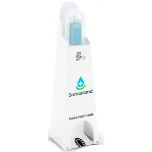Distributeur de gel hydroalcoolique pliable - Sans contact - Pliable - Résistant à l'eau et à l'alcool