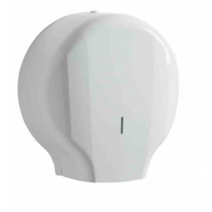 Distributeur papiers toilettes blanc LENSEA  - Capacité : 200 m ou 400 m - Plastique ABS - Blanc