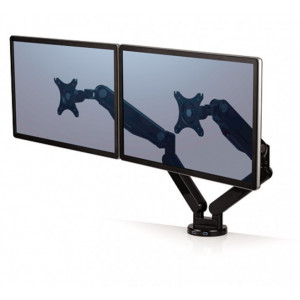 Double bras orientable écran 27 pouces - Supporte un écran jusqu'à 27 pouces ou 9Kg