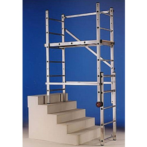 Échafaudage escalier multifonctions - En aluminium - Charge  : 150 Kg (1 personne)