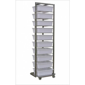 https://www.techni-contact.com/ressources/images/produits/merchandising/echelle-a-bacs-pour-boulangerie-41263221-1.jpg - Inox - Contenance : 8, 10 ou 20 bacs - Vendue vide ou avec bacs et couvercles 