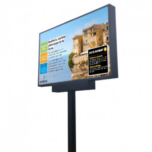 Ecran LED outdoor - Solution de communication simple et conviviale sur écran outdoor sur pied