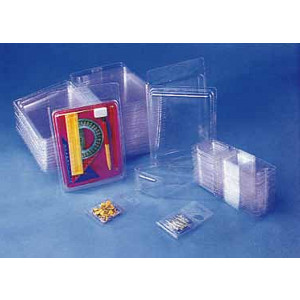 Emballage blister plastique - Largeur (mm) : De 50 à 284 - Hauteur (mm) : De 36 à 375
