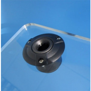Embase anti vibratoire pupitre plexi - Pour les cols de cygne de 19 à 20 mm de diamètre