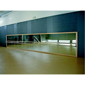 Encoche bois miroir - Épaisseur 20 mm – Largeur 100 mm - Fixation au mur
