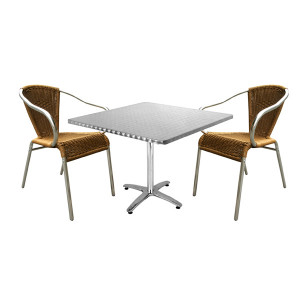 Ensemble table et fauteuils pour terrasse - ENS-5