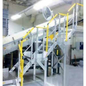 Escalier d’accès sur équipements de production - Pour unité de broyage ou grenailleuse