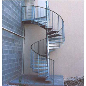 Escalier colimaçon industriel - Usage industriel uniquement