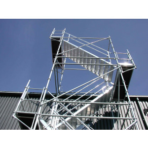 Escaliers aluminium chantier - Droits ou circulaires