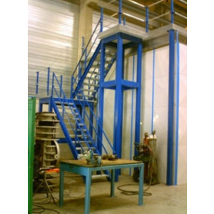 Escaliers métalliques industriels - En métal antidérapant