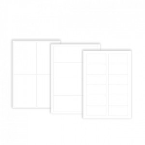 Etiquettes vierges papier opaque - planche A4