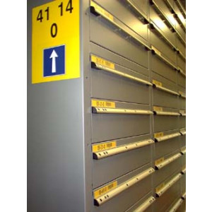 Étiquette et pancarte pour stockage d'archive - Pancarte sens unique