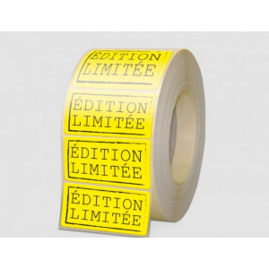 Étiquette papier fluo jaune - Matière : Papier fluo
