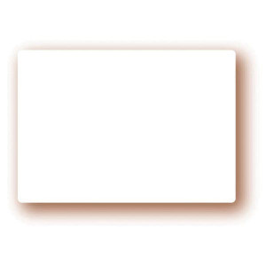 Etiquettes blanches pour tous commerces - Dimensions : 6x4 - 8x6 - 10x7 - 12x8 - 15x10 - 20x15 cm - PVC