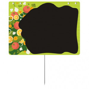 Etiquettes pour fruits et légumes - Paquet de 10 - Pique inox ou grandes pattes - Neutre, VOCC disque poids en haut ou VOCC à roulettes