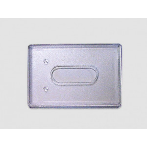 Étui carte rigide pour badges - Matière : polycarbonate transparent
