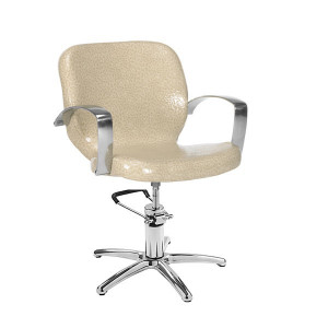 Fauteuil accoudoirs aluminium - Dimensions du fauteuil (L x P x H) : 60 x 63 x 86/10 cm
