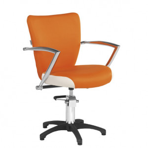 Fauteuil de coiffure ergonomique - Dimensions du fauteuil (L x P x H) : 66 x 62 x 83/93 cm