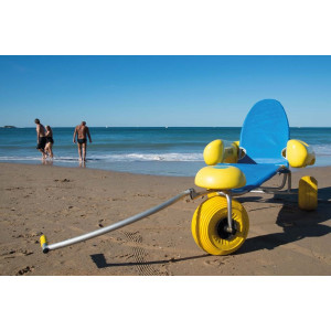 Fauteuil de plage pliable pour PMR  - Capacité de charge : 25 à 130 kg