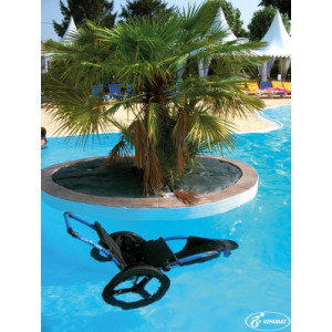Fauteuil roulant piscine pour PMR  - Capacité de charge maximale : 130 kg