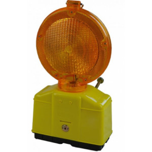 Lampe avertissement chantier - Optique jaune ou rouge