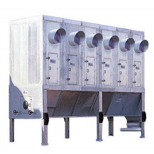 Filtre à manches modulaires de bois industriel - Filtration efficace - Modèle : 65 m²