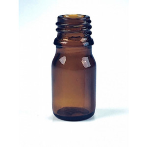 Flacon gouttes verre jaune - Contenance utile : 5 à 60 ml