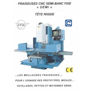 Fraiseuse CNC conversationnelle DF 46 CNC - Vitesse de broche : Variable de 60 à 6000 T/mn