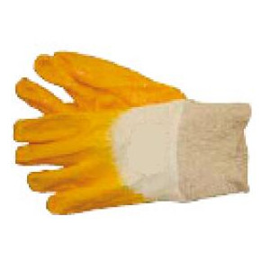 Gants nitrile jaune - Gants hautement résistant contre les produits chimiques domestiques