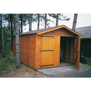 Garage en bois 4.03 à 6.03 mètres - 3 Dimensions différentes