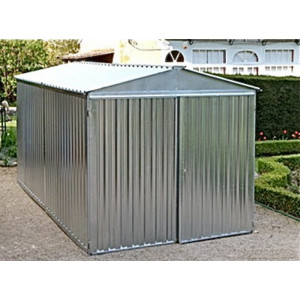 Garage métal brut montage facile - Surface : 15,24 m² -  2,54 x 6,00 m