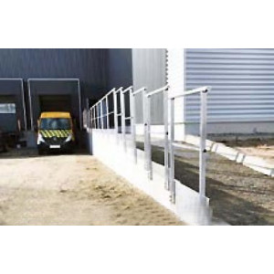 Garde corps aluminium de protection - Sur mesure - Fixation au sol ou sur mur