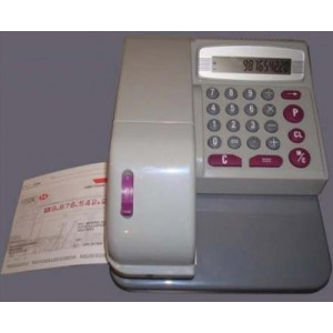 Gaufreuse électronique protecteur de chèques - Nombre de devises disponibles : 16