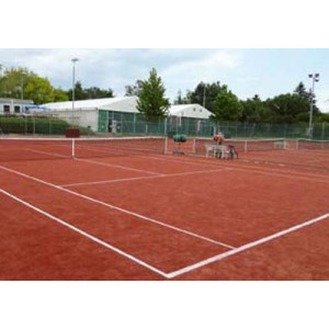 Gazon synthétique Tennis - Coloris : Rouge brique - Tufté en fibrillé