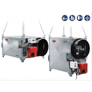 Générateur d'air chaud suspendu à gaz - Disponible sur demande/Puissance : 85 à 235 kW