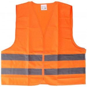 Gilet de sécurité XL - Matière : Polyester - Taille : XL - Coloris : Orange