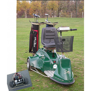 Golfette scooter électrique - Charge totale : 300 kg maximum