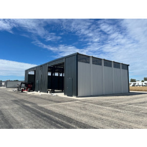 Hangar de stockage démontable provisoire - Pliable et démontable - exploitation temporaire ou durable