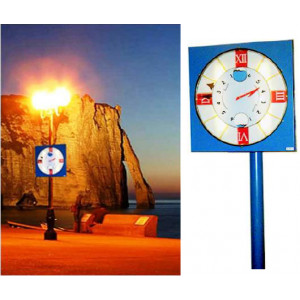 Horloge de marée - Lisibilité : 80 mètres