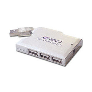 Hub USB 2.0 4 ports slim - Hub USB 2.0 4 ports slim + Alimentation