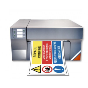 Imprimante signalétique multicolore d'étiquettes et de marquage - Largeur d’impression Maximum :205 mm