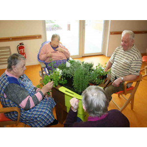Jardin thérapeutique Alzheimer - Jardin a des effets bénéfiques et thérapeutiques sur les personnes