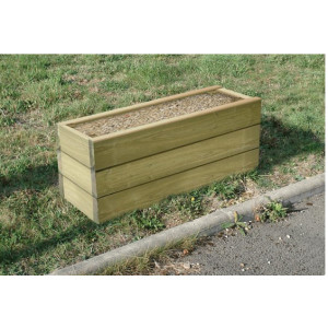 Jardinière en bois -  Format : 600 x 600 x 500 mm - Rectangulaire et carré - A poser