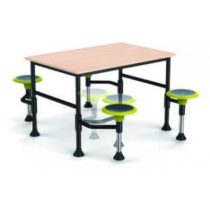 Table et chaise scolaire groupale - Table et chaise scolaire pour travail en équipe - JUK 165