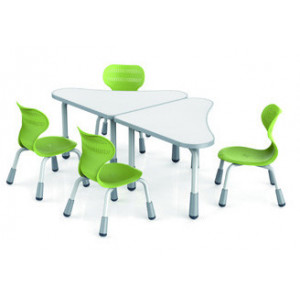 Table modulable triangulaire - Table modulable pour tous les établissements scolaires - JUK 819