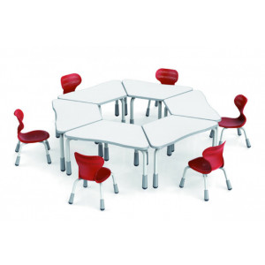 Table modulable trapèze - Table modulable pour tous les établissements scolaires - JUK 891