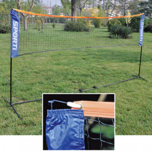 Kit badminton pliable - Longueur : 3,10 m - Hauteur : 1,50 m