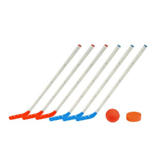 Kit crosses de street hockey secondaire - Longueur Manche : 100 cm – Bleu et rouge