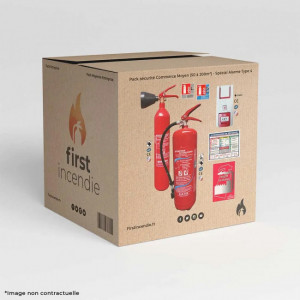 Kit extincteur pour ERP - Répond aux Normes françaises de protection incendie pour les ERP