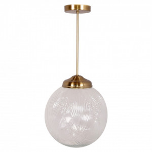 Lampe de style vintage et retro - Lampe plafonnier de style vintage/retro en métal et verre